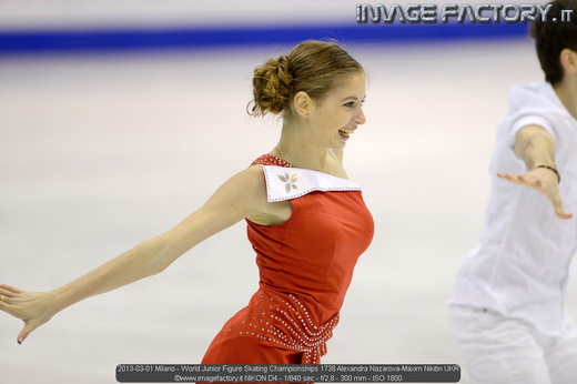 2013-03-01 Milano - World Junior Figure Skating Championships 1738 Alexandra Nazarova-Maxim Nikitin UKR